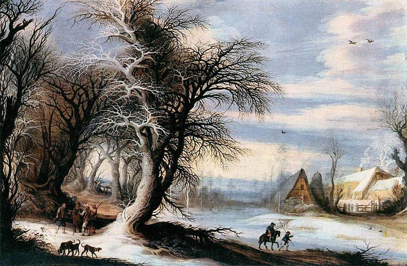 Gijsbrecht Leytens Winter Landscape China oil painting art